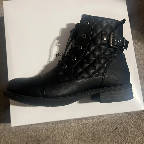 Black Combat Boots - Picture 1 of 7